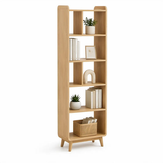 Estante Vertical em MDF Carvalho Claro 60 x 30 x 180 cm